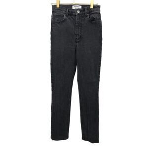 Reformation Jeans Erie Wash High Rise Straight Jeans Size 25 Back Seam Ankle Zip